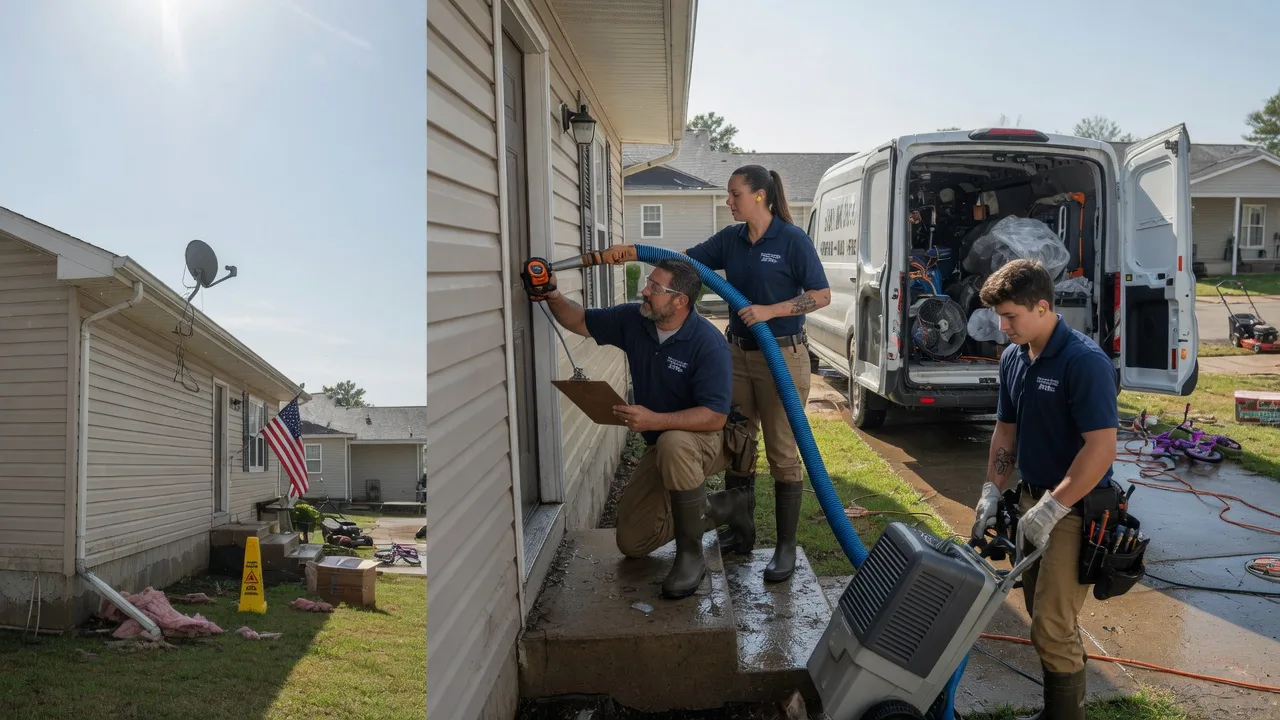 Ceiling Water Damage Restoration in Poynette, WI near me